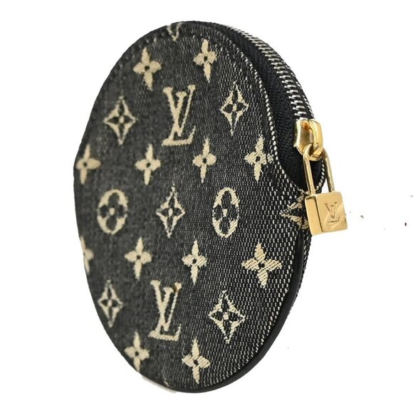 LOUIS VUITTON Porte Monnais Rond Coin Case Monogram Mini Black M92453 69EE970 - Picture 4 of 13